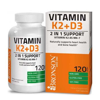 Thực phẩm hỗ trợ sức khỏe Bronson Vitamin K2 + D3